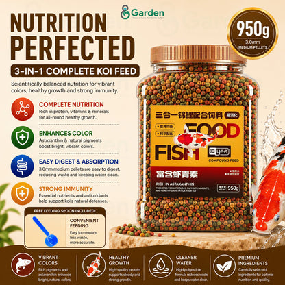 YEE Koi Fish Food – 1.5 mm / 3 mm / 5.5 mm Pellets – product details view 7