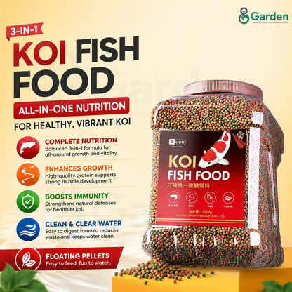 YEE Koi Fish Food – 1.5 mm / 3 mm / 5.5 mm Pellets – product details view 2