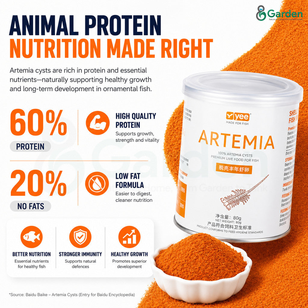 Artemia Fish Food – product information graphic 5