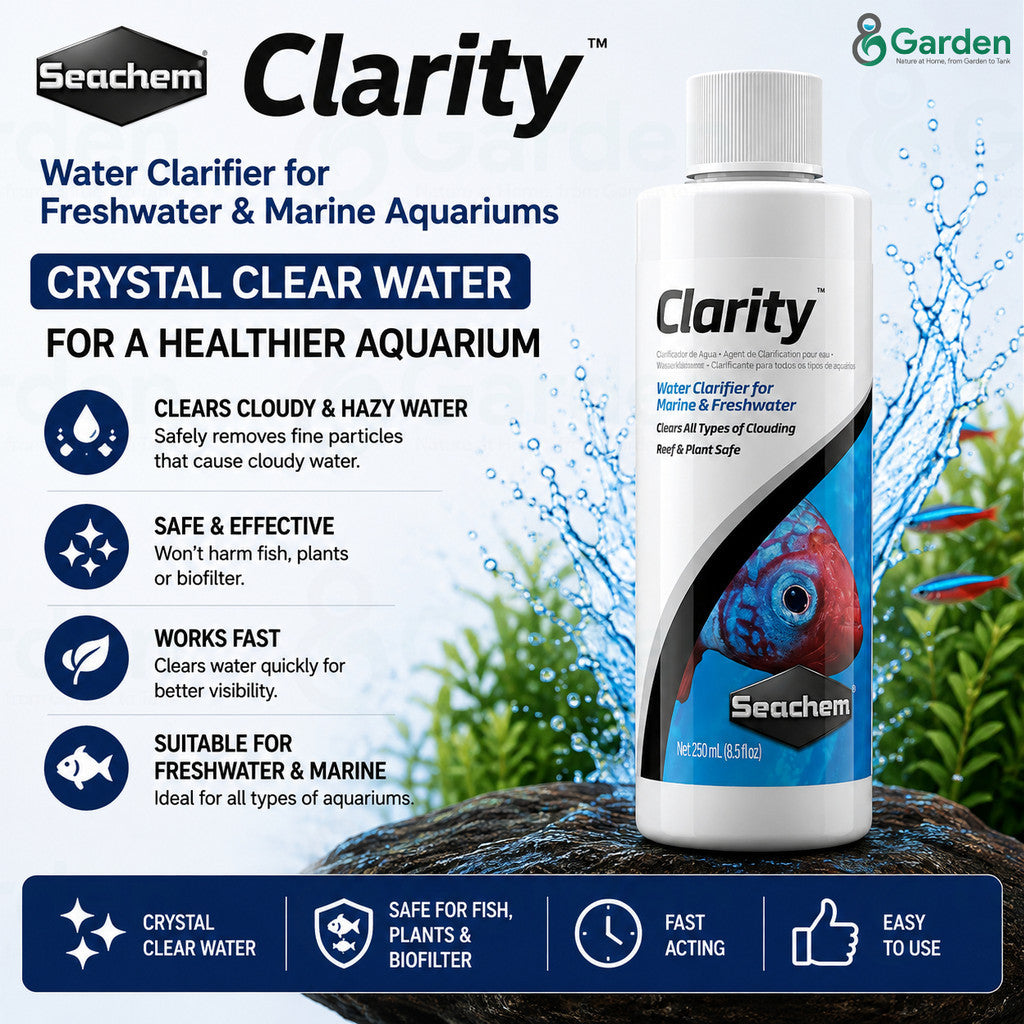 Seachem Clarity Aquarium Water Clarifier – 100 mL – product information