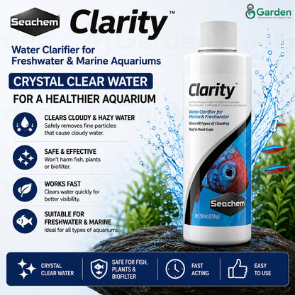 Seachem Clarity Aquarium Water Clarifier – 100 mL – product information
