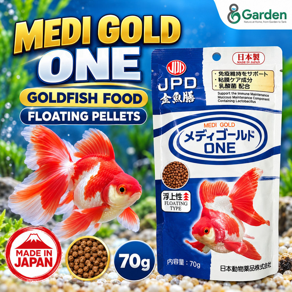 JPD Medi Gold ONE Goldfish Food – Medi Gold ONE product graphic