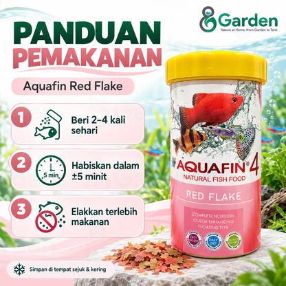 Aquafin 4 Red Flake Fish Food – product information graphic 3