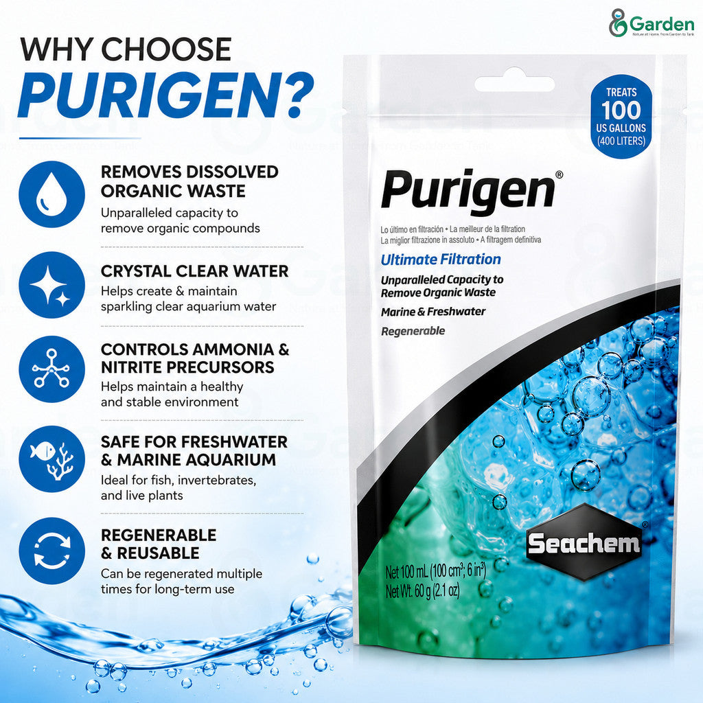Seachem Purigen Organic Waste Filter Media – 100 mL – product information