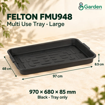 FELTON Multi Use Tray Black S M L | FMU946 FMU947 FMU948 Plant Shoe Utility Dulang Serbaguna
