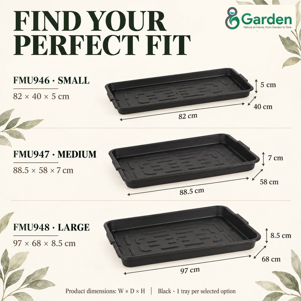 FELTON Multi Use Tray Black S M L | FMU946 FMU947 FMU948 Plant Shoe Utility Dulang Serbaguna