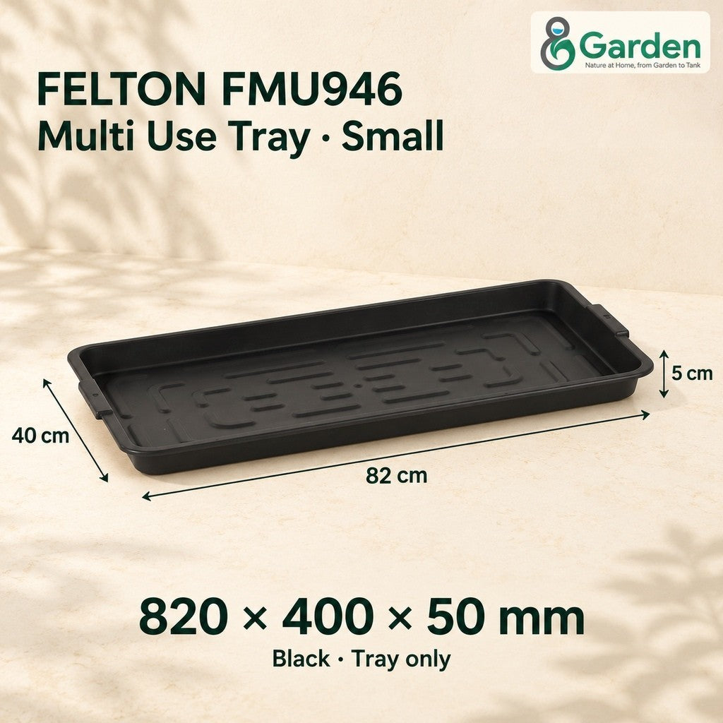 FELTON Multi Use Tray Black S M L | FMU946 FMU947 FMU948 Plant Shoe Utility Dulang Serbaguna