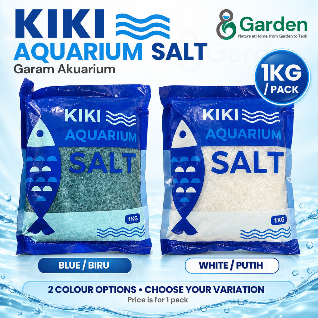 KIKI Aquarium Salt – blue and white salt packs
