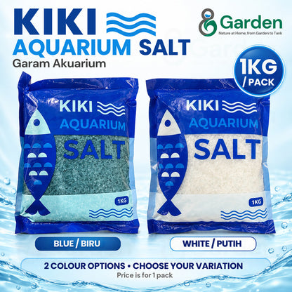 KIKI Aquarium Salt – blue and white salt packs