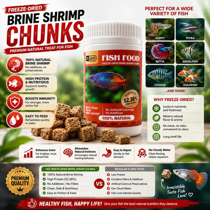 YEE Freeze-Dried Brine Shrimp Fish Food – 10 g – product details view 2
